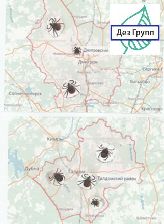 Карта клещей нижегородской области